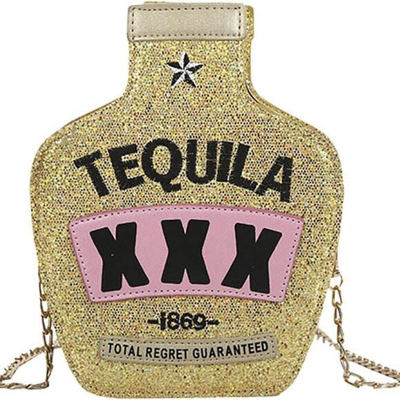 Handbags - Bottle/Motorcycle Jacket/Perfume/Gamepad Shoulder Bag for Women PU Leather Zippe